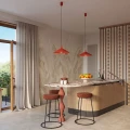 Lampa wisząca NOX 40 czerwona zwis SL.2548 SOLLUX LIGHTING