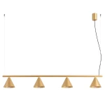 Lampa wisząca NOX 4L złota żyrandol SL.2553 SOLLUX LIGHTING