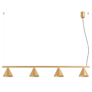 Lampa wisząca NOX 4L złota żyrandol SL.2553 SOLLUX LIGHTING