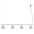 Lampa wisząca NOX 4L taupe żyrandol SL.2557 SOLLUX LIGHTING
