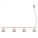 Lampa wisząca NOX 4L taupe żyrandol SL.2557 SOLLUX LIGHTING