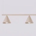Lampa wisząca NOX 4L taupe żyrandol SL.2557 SOLLUX LIGHTING