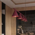 Lampa wisząca NOX 4L burgund żyrandol SL.2558 SOLLUX LIGHTING