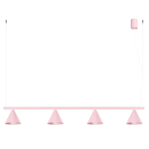 Lampa wisząca NOX 4L różowa żyrandol SL.2560 SOLLUX LIGHTING