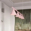 Lampa wisząca NOX 4L różowa żyrandol SL.2560 SOLLUX LIGHTING
