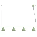 Lampa wisząca NOX 4L szałwiowa żyrandol SL.2561 SOLLUX LIGHTING