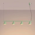 Lampa wisząca NOX 4L szałwiowa żyrandol SL.2561 SOLLUX LIGHTING