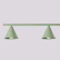 Lampa wisząca NOX 4L szałwiowa żyrandol SL.2561 SOLLUX LIGHTING