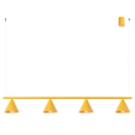 Lampa wisząca NOX 4L żółta żyrandol SL.2562 SOLLUX LIGHTING