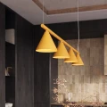 Lampa wisząca NOX 4L żółta żyrandol SL.2562 SOLLUX LIGHTING