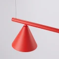 Lampa wisząca NOX 4L czerwona żyrandol SL.2563 SOLLUX LIGHTING