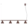 Lampa wisząca NOX 4L brązowa żyrandol SL.2564 SOLLUX LIGHTING