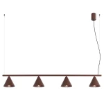 Lampa wisząca NOX 4L brązowa żyrandol SL.2564 SOLLUX LIGHTING