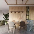 Lampa wisząca NOX 4L brązowa żyrandol SL.2564 SOLLUX LIGHTING