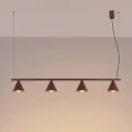 Lampa wisząca NOX 4L brązowa żyrandol SL.2564 SOLLUX LIGHTING