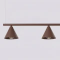 Lampa wisząca NOX 4L brązowa żyrandol SL.2564 SOLLUX LIGHTING