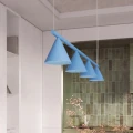 Lampa wisząca NOX 4L błękitna żyrandol SL.2565 SOLLUX LIGHTING