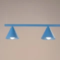 Lampa wisząca NOX 4L błękitna żyrandol SL.2565 SOLLUX LIGHTING