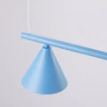 Lampa wisząca NOX 4L błękitna żyrandol SL.2565 SOLLUX LIGHTING
