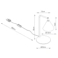 Lampa biurkowa NOX szałwiowa lampka biurkowa SL.2576 SOLLUX LIGHTING
