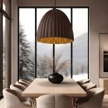 Lampa wisząca ELVA 50 CM brązowy zwis LP-0809/1P CF LIGHT PRESTIGE