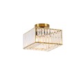Lampa sufitowa KWADRATOWY VETRO złoty plafon LP-2910/1C GD square LIGHT PRESTIGE