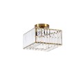 Lampa sufitowa KWADRATOWY VETRO złoty plafon LP-2910/1C GD square LIGHT PRESTIGE