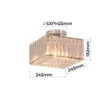 Lampa sufitowa KWADRATOWY VETRO chrom plafon LP-2910/1C CH square LIGHT PRESTIGE