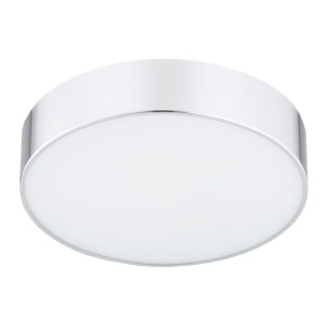 Plafon chrom stal chromowana mleczne szkło średni 35cm  DARLING 873 