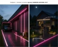 Gotowa oprawa LED hermetyczna IP68 IK10 najazdowa zewnętrzna zoomLED® GARDEN RGB+CCT srebrna 