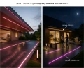 Gotowa oprawa LED hermetyczna IP68 IK10 najazdowa zewnętrzna zoomLED® GARDEN RGB+CCT srebrna 