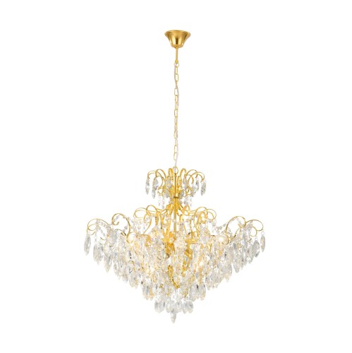 Żyrandol kryształowy 9XE14 FENOULLET 1 Lampa wisząca 39606 Eglo