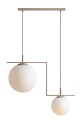 Lampa wisząca żyrandol ZAC 2 BEIGE MATTE 1038H17_2 Aldex