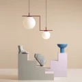 Lampa wisząca ZAC 2 RED WINE MATTE 1038H15_2 ALDEX