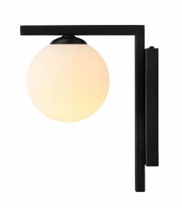 KINKIET ZAC BLACK lampa ścienna czarna 1038C1_2 Aldex