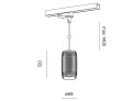 Lampa do szyny 3 fazowej wiszaca TRIBA midi GU10 suspended track 16533-G000-00-PH Aqform