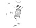 Lampa do zabudowy w G/K GU10 TRIBA midi GU10 SR spot 16532-G000-00-PH-.. Aqform