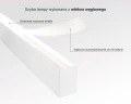 Lampa LED liniowa sufitowa natynkowa ściemnialna CCT ciepło – zimna 2700K – 6500K zoomLED® N2 CRI>90 biała 