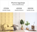 Lampa LED liniowa sufitowa natynkowa ściemnialna CCT ciepło – zimna 2700K – 6500K zoomLED® N2 CRI>90 biała 