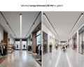 Lampa LED liniowa sufitowa natynkowa ściemnialna CCT ciepło – zimna 2700K – 6500K zoomLED® N2 CRI>90 czarna