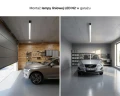Lampa LED liniowa sufitowa natynkowa ściemnialna CCT ciepło – zimna 2700K – 6500K zoomLED® N2 CRI>90 czarna