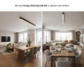 Lampa LED liniowa sufitowa natynkowa ściemnialna CCT ciepło – zimna 2700K – 6500K zoomLED® N2 CRI>90 czarna