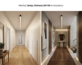 Lampa LED liniowa sufitowa natynkowa ściemnialna CCT ciepło – zimna 2700K – 6500K zoomLED® N2 CRI>90 czarna