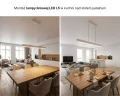 Lampa LED liniowa wisząca ściemnialna CCT ciepło – zimna 2700K – 6500K zoomLED® L5 CRI>90 biała