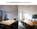 Lampa LED liniowa wisząca ściemnialna CCT ciepło – zimna 2700K – 6500K zoomLED® L5 CRI>90 biała