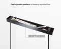 Lampa LED liniowa wisząca ściemnialna CCT ciepło – zimna 2700K – 6500K zoomLED® L5 CRI>90 czarna
