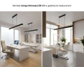 Lampa LED liniowa wisząca ściemnialna CCT ciepło – zimna 2700K – 6500K zoomLED® L5 CRI>90 czarna