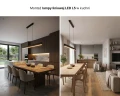 Lampa LED liniowa wisząca ściemnialna CCT ciepło – zimna 2700K – 6500K zoomLED® L5 CRI>90 czarna