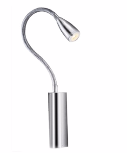 VERONICA CHROME MB459-Z-CH KINKIET LED REGULOWANY Z WYŁĄCZNIKIEM IP44  AZZARDO AZ1546