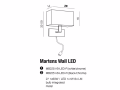 Kinkiet regulowany do sypialni led MARTENS WALL LED BLACK   AZZARDO AZ1558